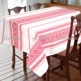 Obrus tkany z ornamentem czerwony TM Yaroslav